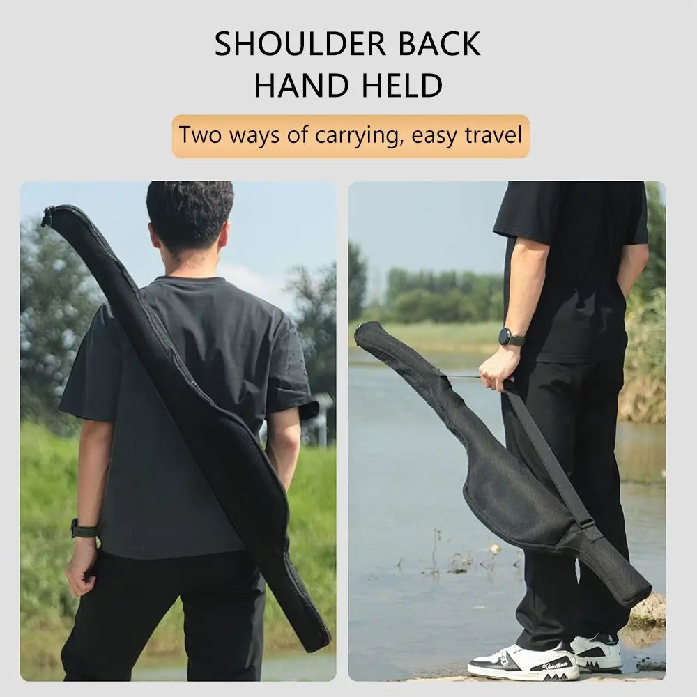 Folding Fishing Rod Bag 120/130CM – Waterproof Nylon Carry Case Fishing Rod Bag Nixie