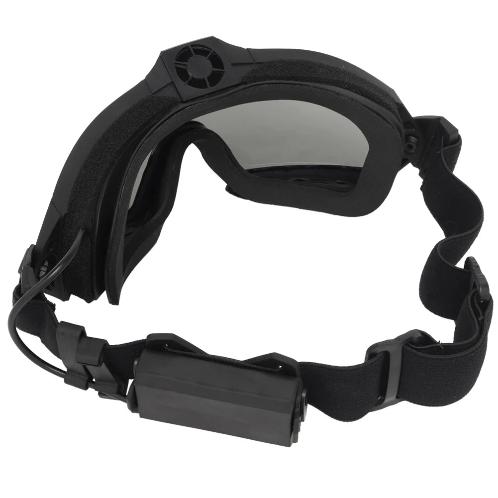 Anti-Fog Airsoft Paintball Goggles with Micro Fan | Clear Lens Protective Goggles Nixie
