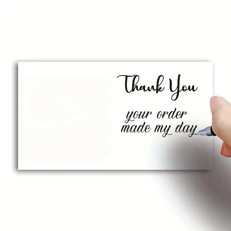 50 Pcs Rainbow Thank You Cards for Customers & Gifts Greeting Cards Nixie