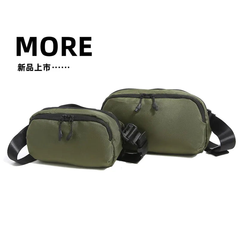 Men's Lightweight Crossbody Chest Bag – Minimalist Nylon Pouch Crossbody Chest Bag Nixie