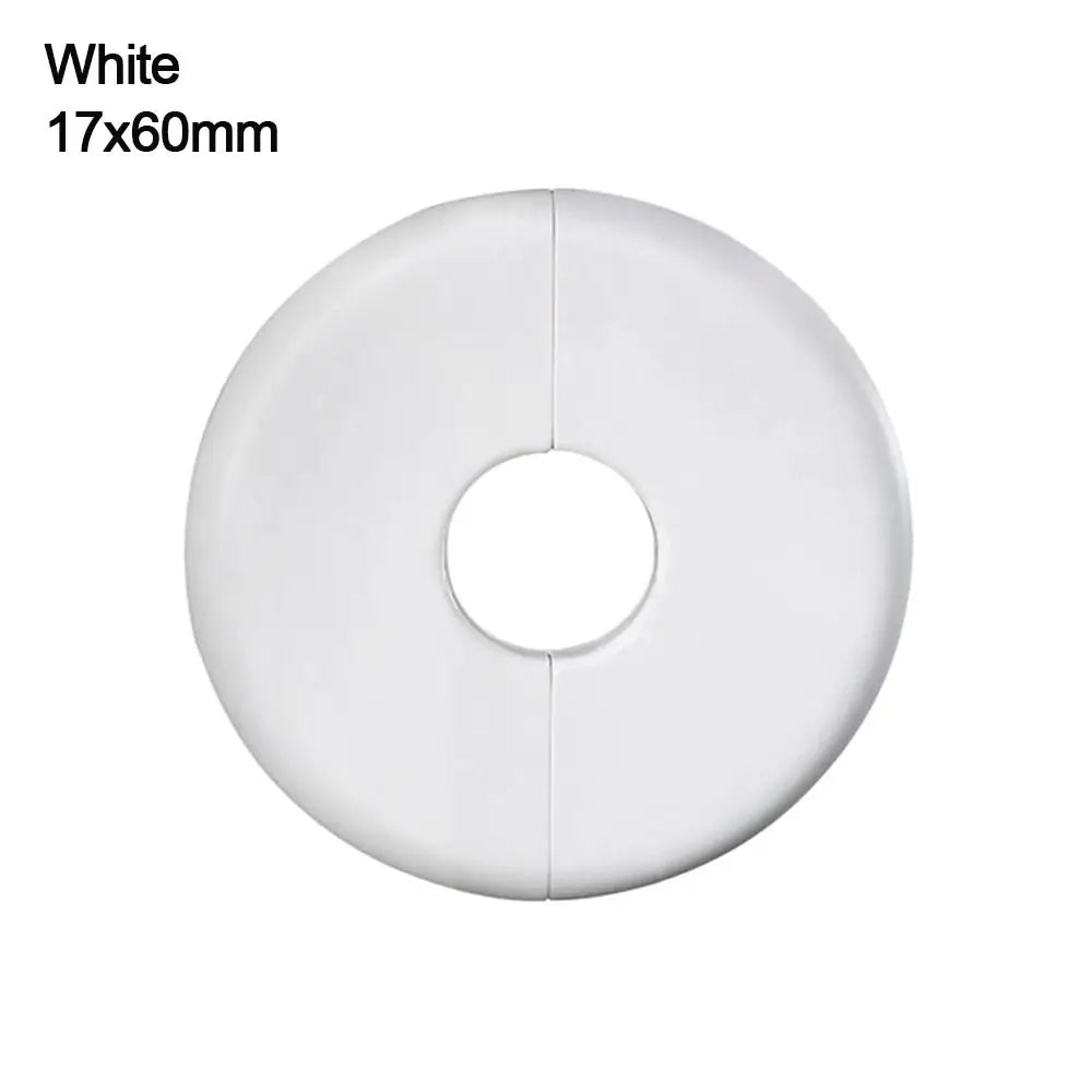 ABS Round Faucet Pipe Decorative Cover – White & Black Pipe Decorative Cover Nixie white-17x60mm