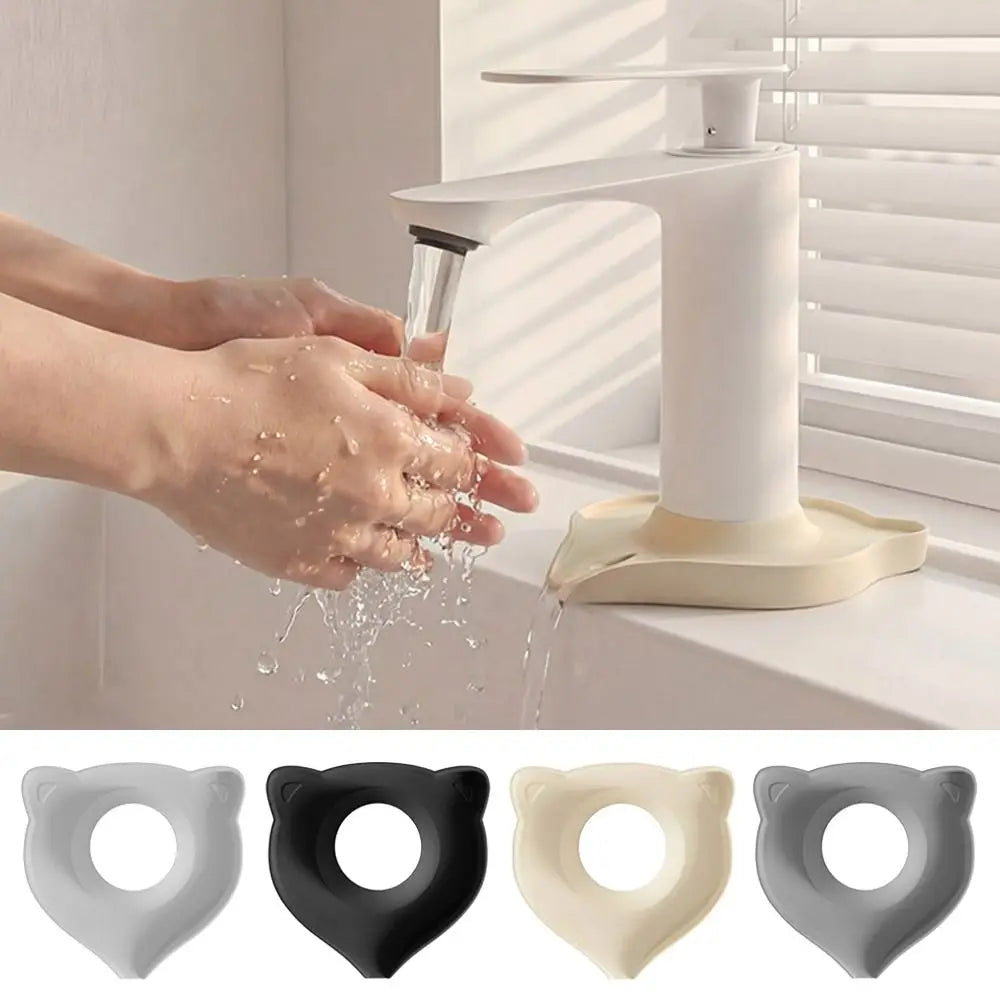 Cat-Shaped Silicone Drain Mat – Faucet Drip Tray for Sink Silicone Drain Mat Nixie