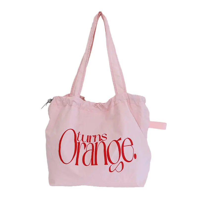 Korean Drawstring Tote Bag – Lightweight Large Capacity