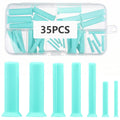 35Pcs Resin Hole Maker Set 2–8mm | No-Drill Silicone Punch Kit Resin Craft Tool Set Nixie Style 1 M