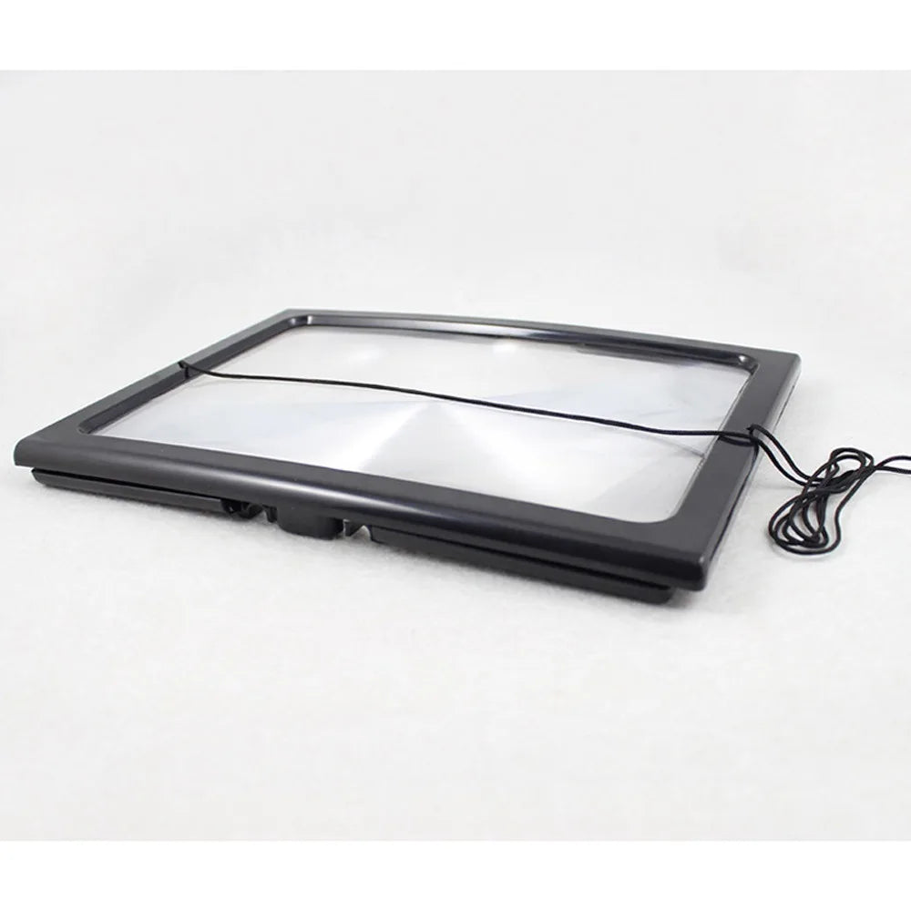 4X LED Full-Page Reading Magnifier with Light for Seniors LED Reading Magnifier Nixie