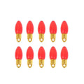 Mini Colorful Plastic Bulbs 10 Pcs – Reusable Christmas Decor Christmas Ornaments Nixie Yellow Other