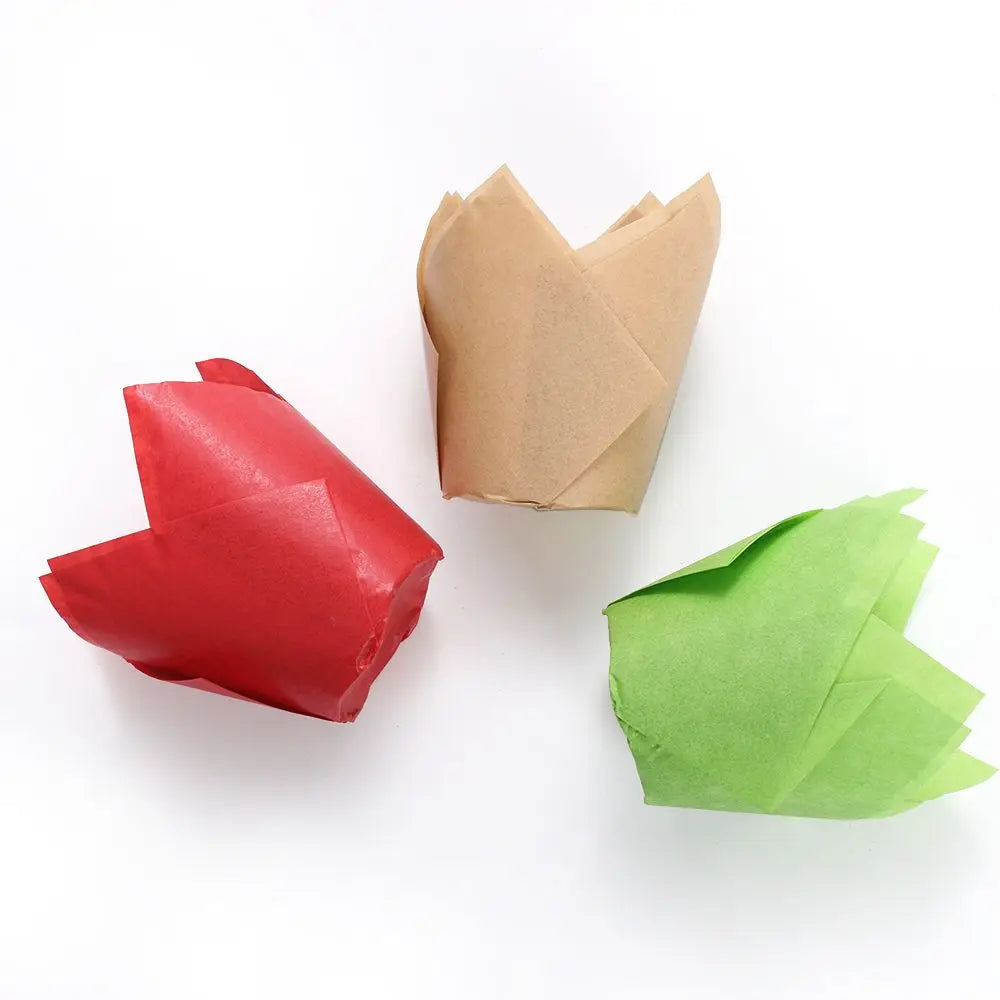 50pcs Candy Color Greaseproof Cupcake Liners & Muffin Wrappers Cupcake Liners Nixie