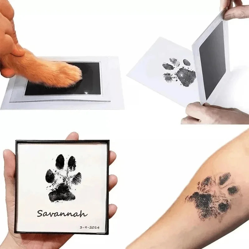 Pet Paw Print Inkless Impression Kit – Dog & Cat Keepsake Pet Keepsake Kit Nixie