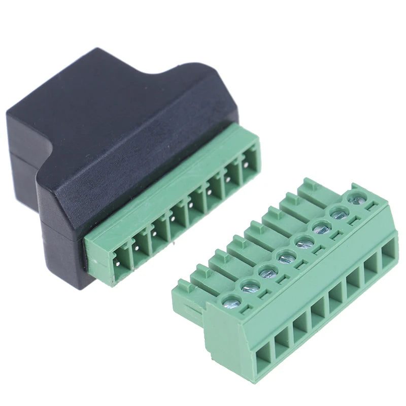 RJ45 Female to Screw Terminal Adapter for CCTV DVR Network Cable Adapter Nixie