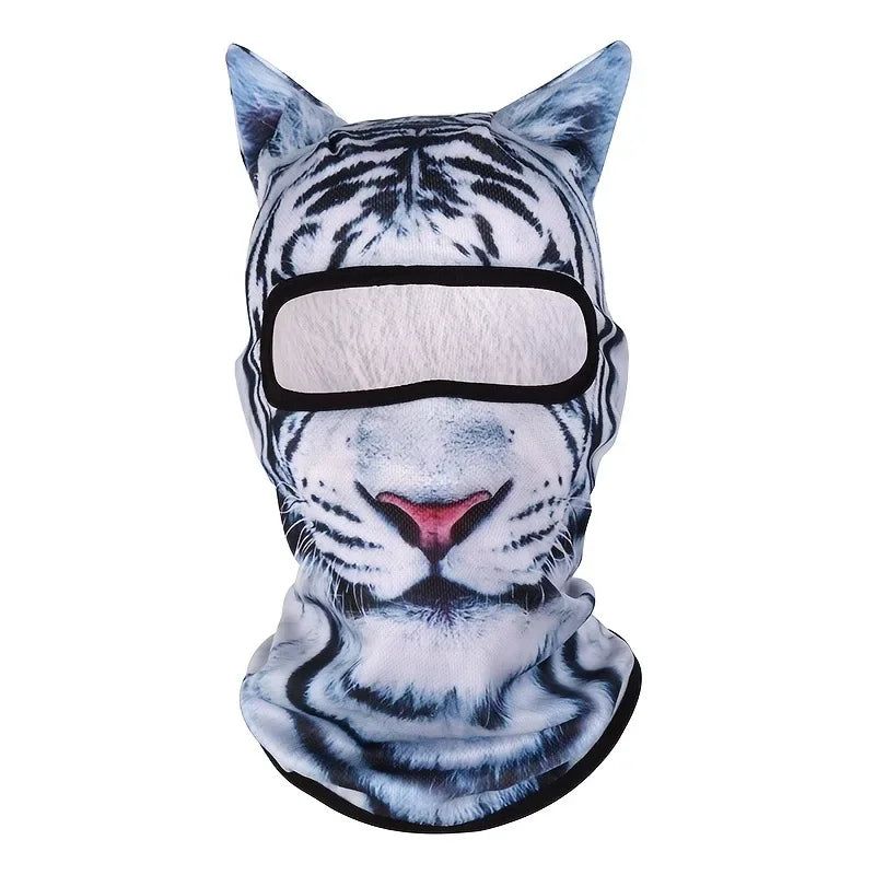 3D Cat Animal Face Balaclava – Ski Full Face Hood Unisex Animal Face Balaclava Nixie