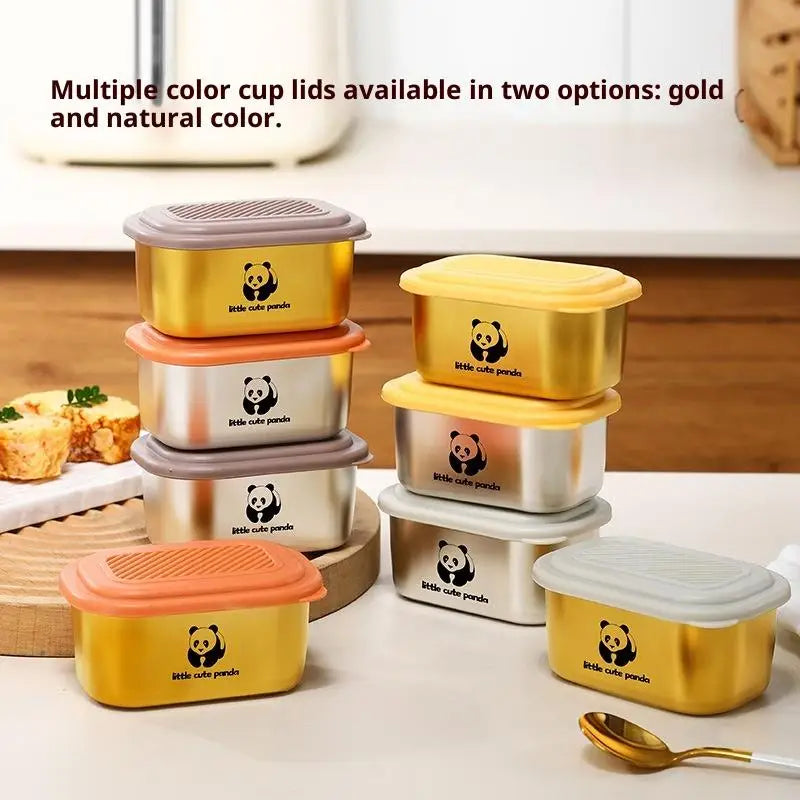 140ml Leak-Proof 304 Stainless Steel Seasoning Box & Sauce Cup Condiment Container Nixie