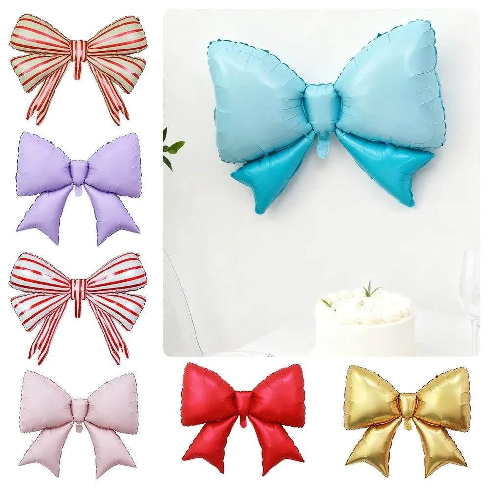 Large Bow Foil Balloon – Gender Reveal & Party Décor Foil Party Balloon Nixie