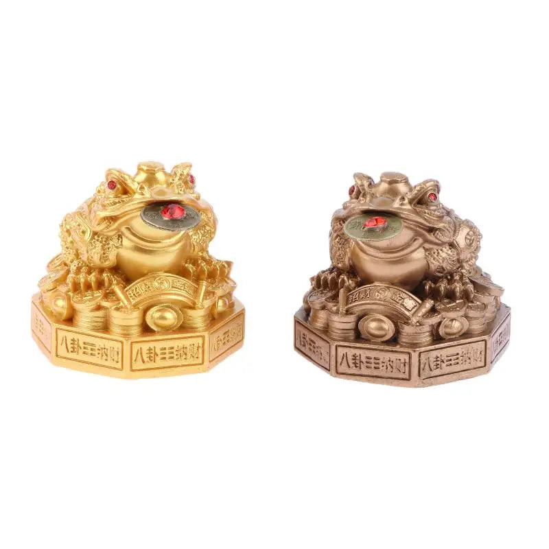 Feng Shui Money Frog Statue – Three-Legged Toad Figurine Decorative Figurine Nixie