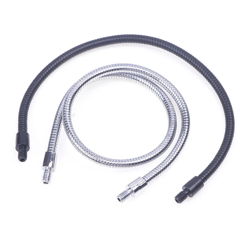 M4 Flexible Gooseneck Microphone Hose – Black & Silver, 10–40cm Gooseneck Microphone Hose Nixie