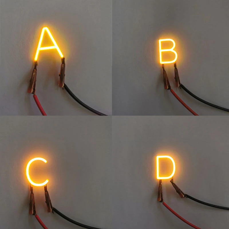 Yellow LED Edison Filament Light DC3V DIY Party Decoration LED Filament Light Nixie