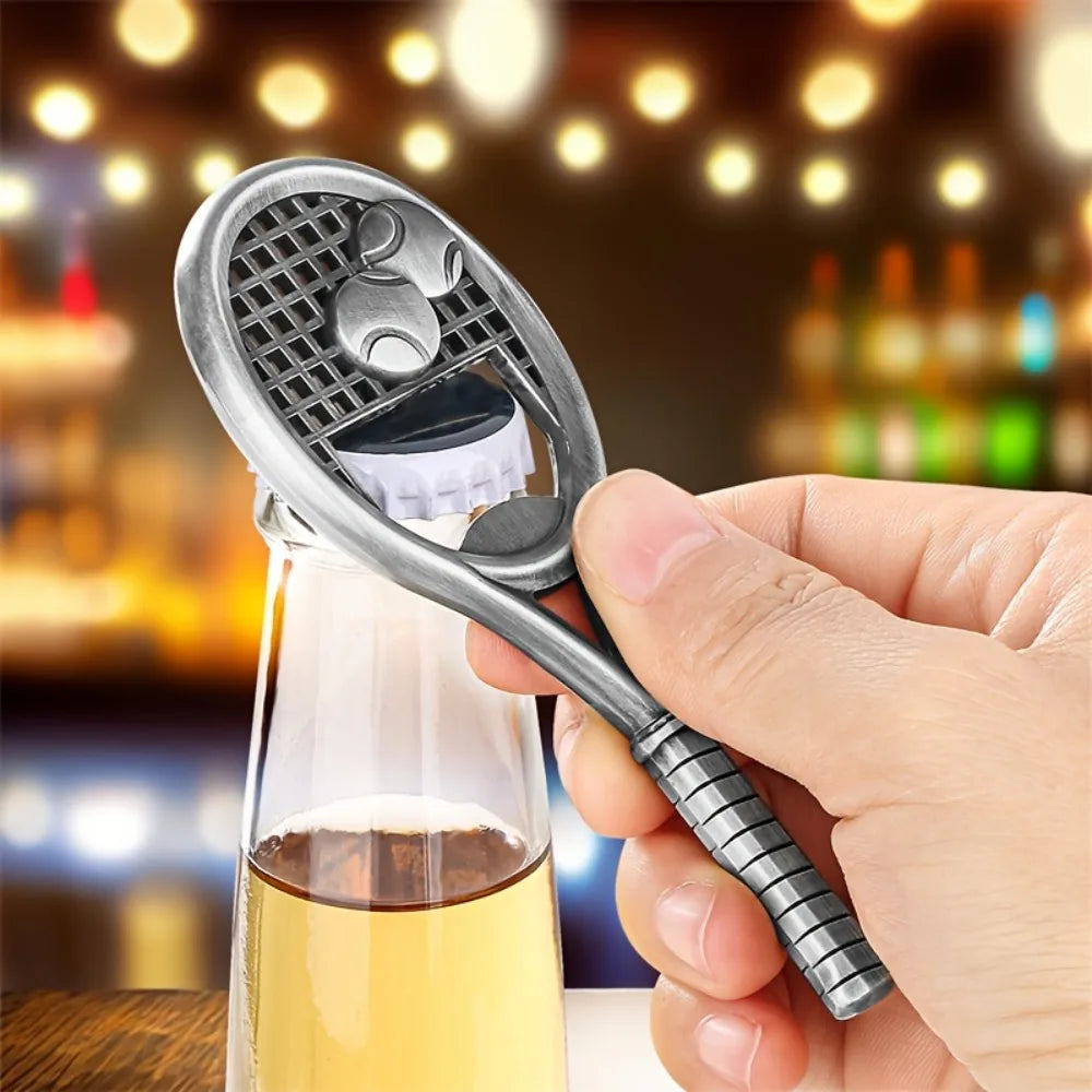 Tennis Racket Bottle Opener – Novelty Zinc Alloy Beer Opener Novelty Bottle Opener Nixie