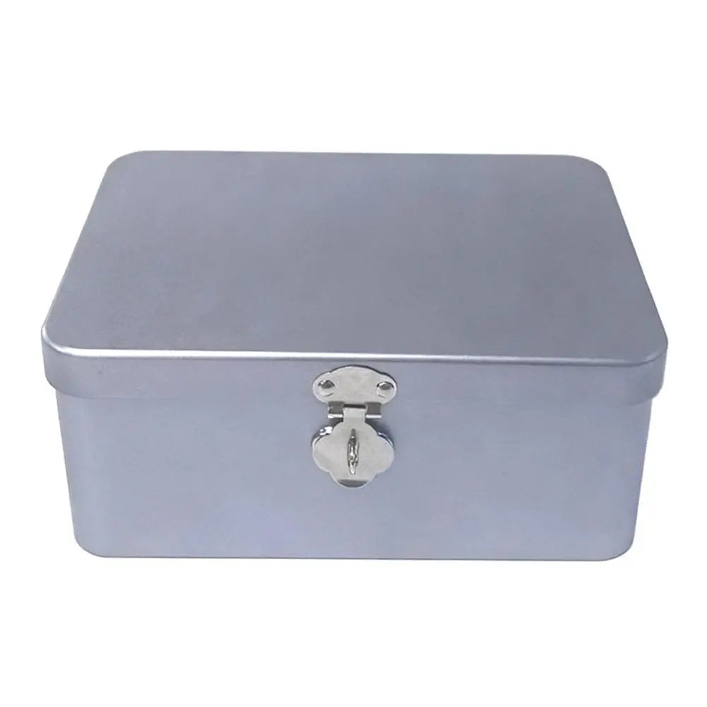 Tinplate Storage Box with Password Lock – Desktop Organizer