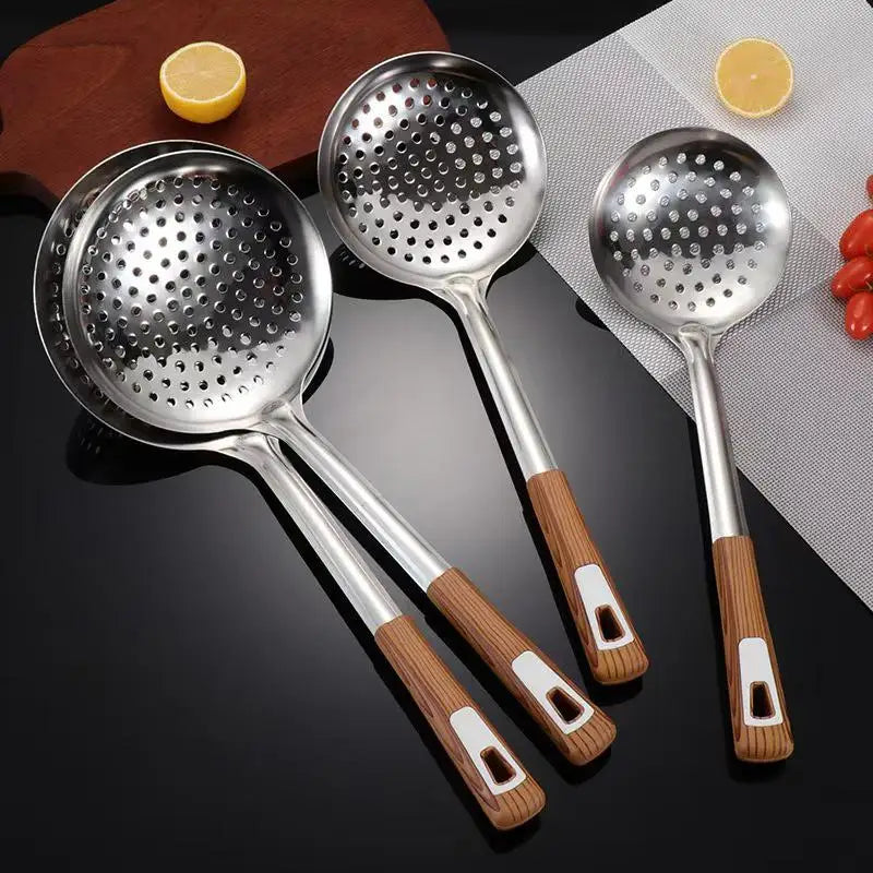 Stainless Steel Colander Spoon – Oval Oil Skimmer & Mesh Sifter Kitchen Strainer Spoon Nixie