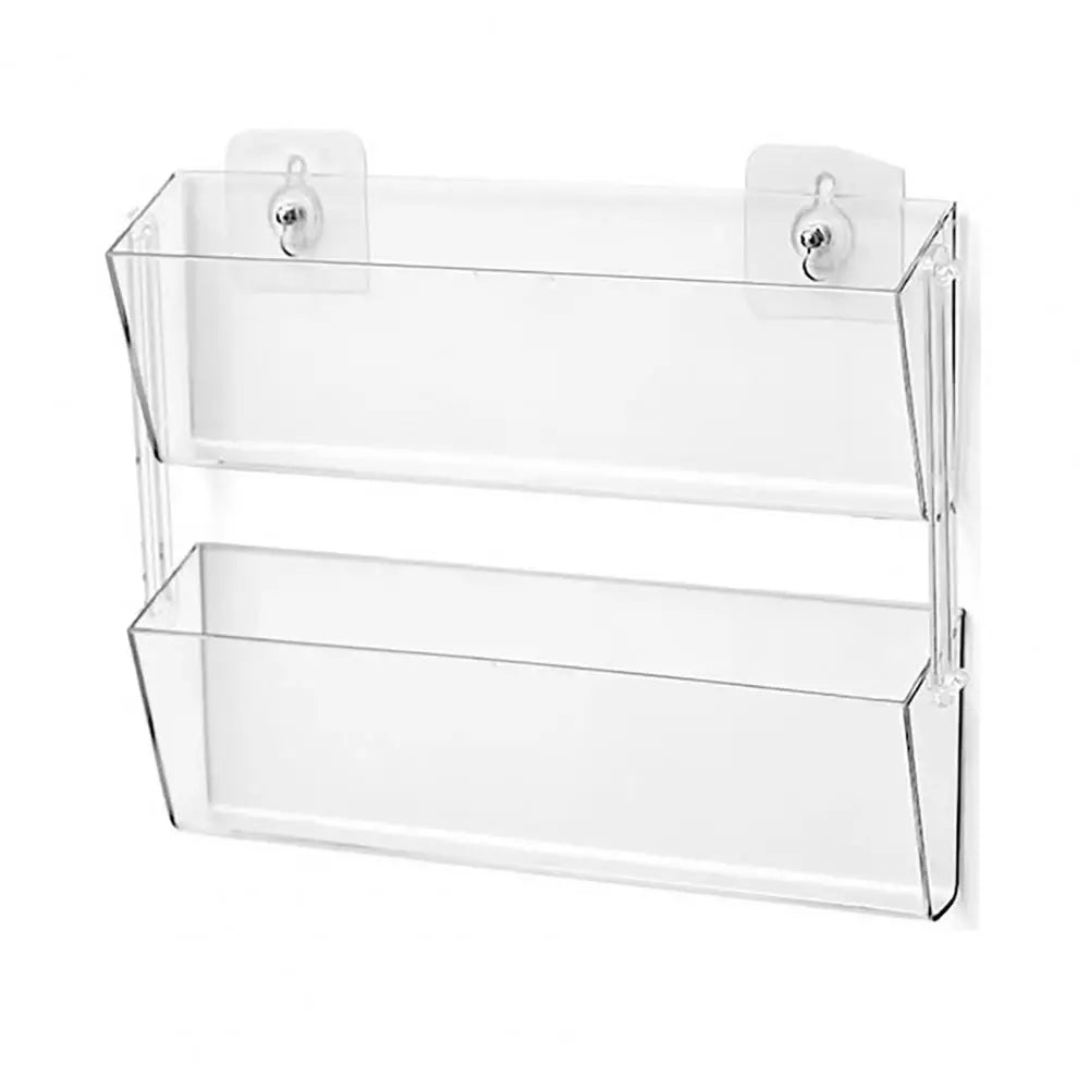 Acrylic Wall-Mounted Brochure & Business Card Holder Rack Brochure Holder Rack Nixie
