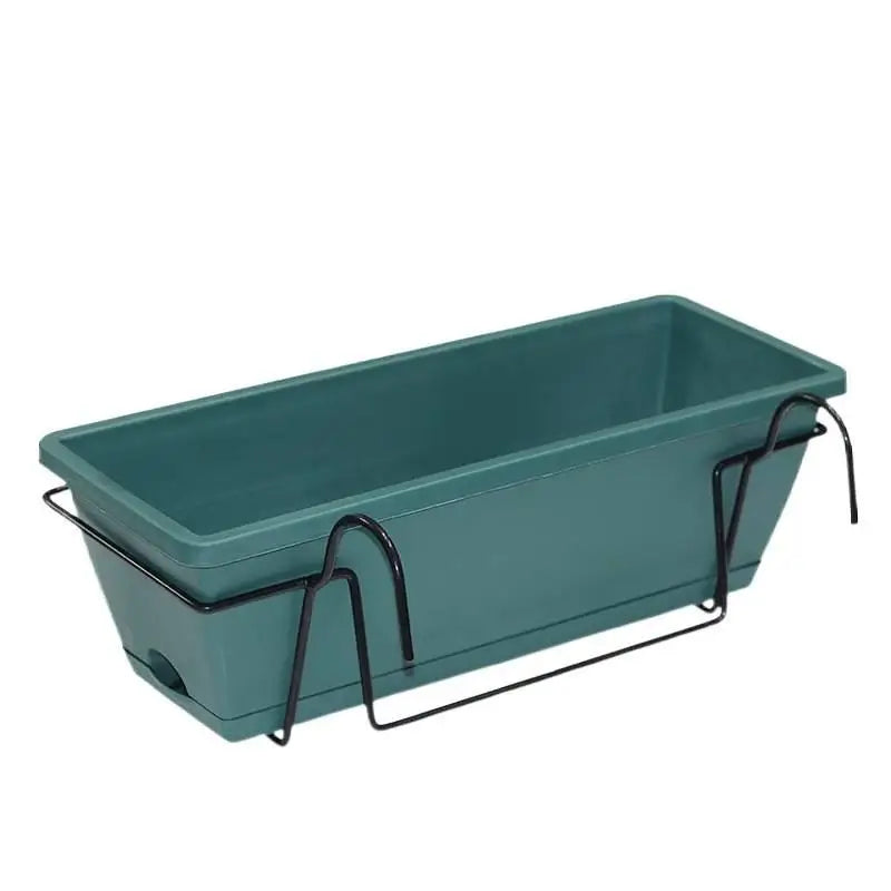 Rectangular Hanging Flower Pot Rack – Balcony Vegetable Planter