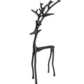 Black Reindeer Christmas Tabletop Sculpture | Modern Deer Ornament Christmas Tabletop Sculpture Nixie L