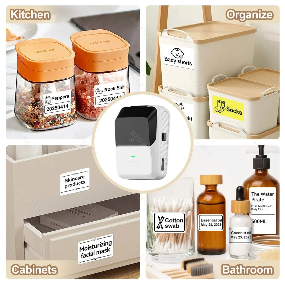 3CKMZONE P2 Mini Bluetooth Thermal Label Printer – Inkless