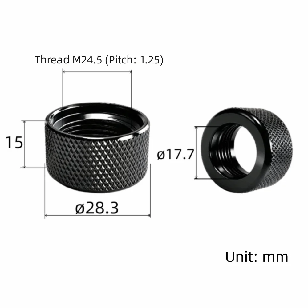 17mm Aluminum Alloy Ball Head Nut – Phone Stand Replacement Part Phone Stand Hardware Nixie