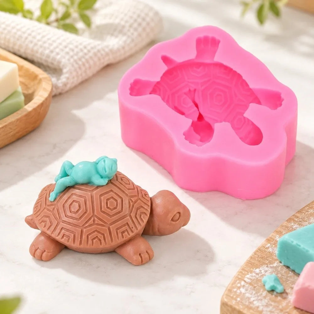 Pink Silicone Turtle Mold – Food-Grade Fondant Baking Mold Silicone Baking Mold Nixie