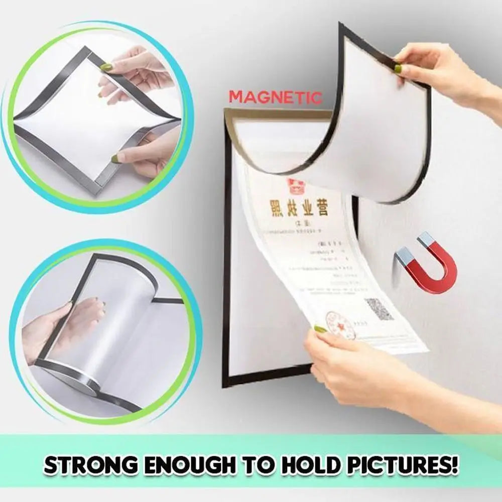 Self-Adhesive Magnetic Photo Frame A4 8.5x11" Wall Display