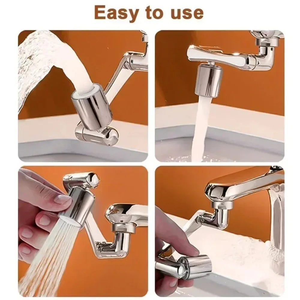 1080° Swivel Faucet Extender Sprayer – 2 Mode Water Saving Faucet Sprayer Head Nixie
