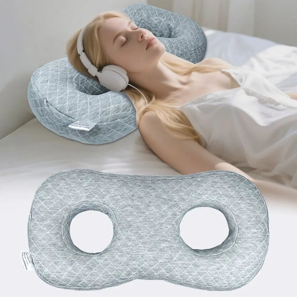 Ear Piercing Pillow – Dual Holes, Memory Foam Side Sleeper