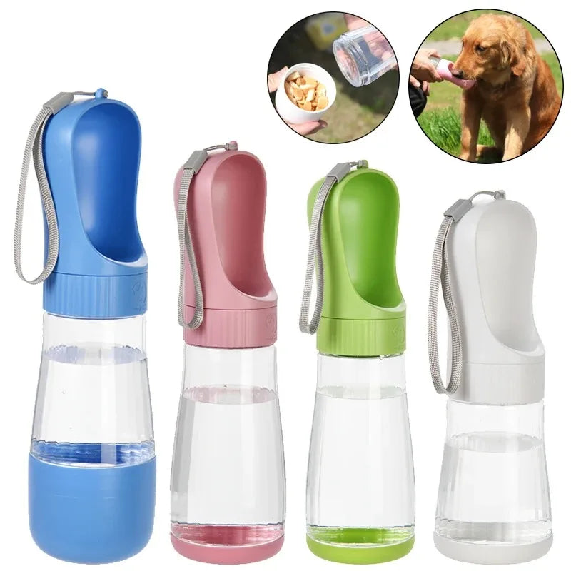 2-in-1 Portable Dog Water Bottle & Food Container Travel Pet Travel Bottle Nixie