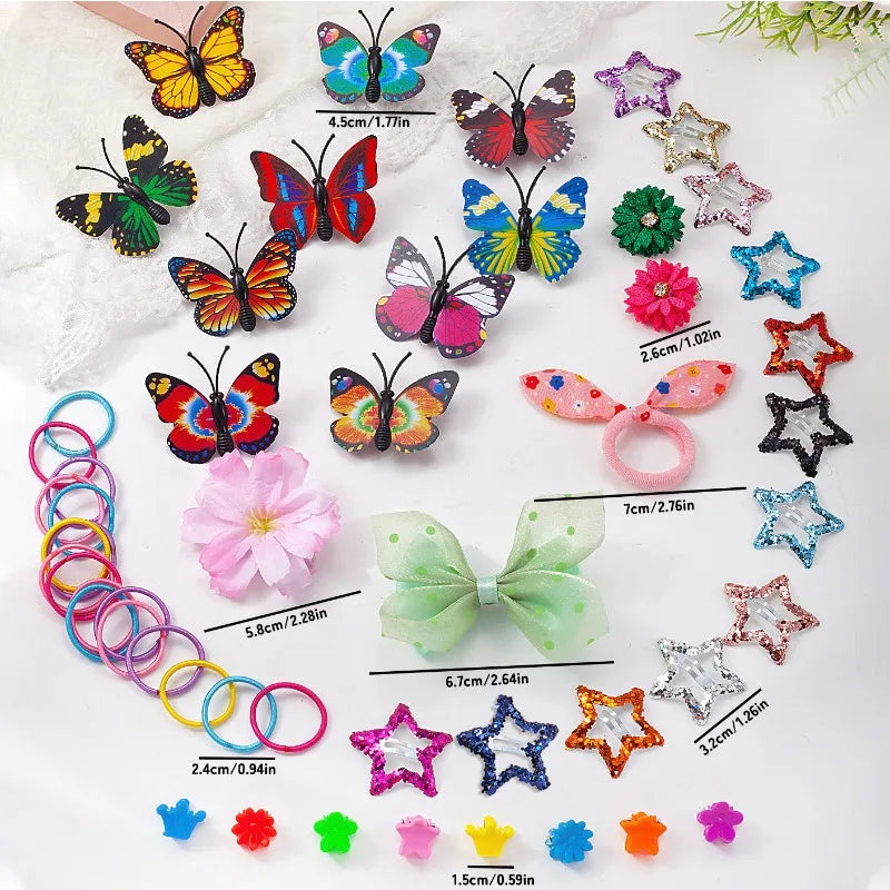 772-Piece Girls Hair Accessories Set – Clips, Bands & Bows Kids Hair Accessories Nixie
