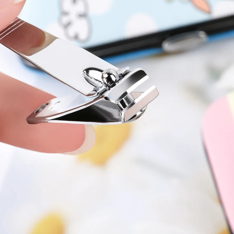 7-Piece Manicure Set with Cartoon Storage Box | Nail Care Kit Manicure Tool Set Nixie