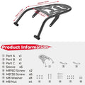 Aluminum Rear Rack for Yamaha XT250 2008-2023 | Cargo Luggage Motorcycle Cargo Rack Nixie black