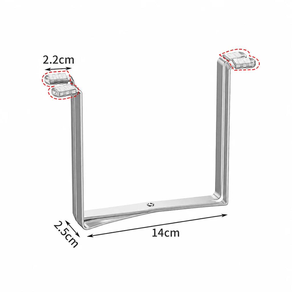 Foldable Stainless Steel Garbage Bag Rack – Kitchen Counter