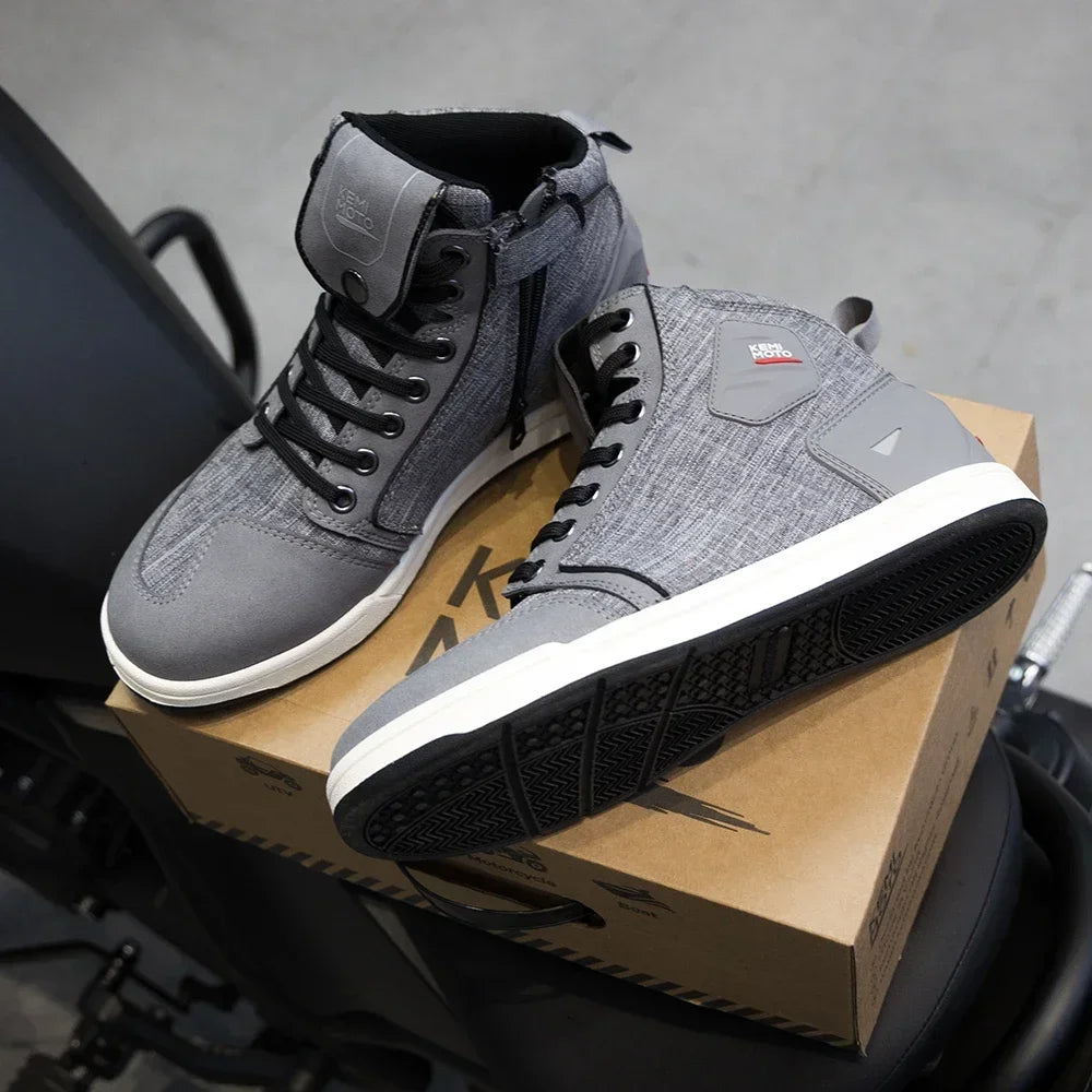 Men's Motorcycle Riding Shoes – Toe & Heel Protection Sneakers Motorcycle Riding Shoes Nixie