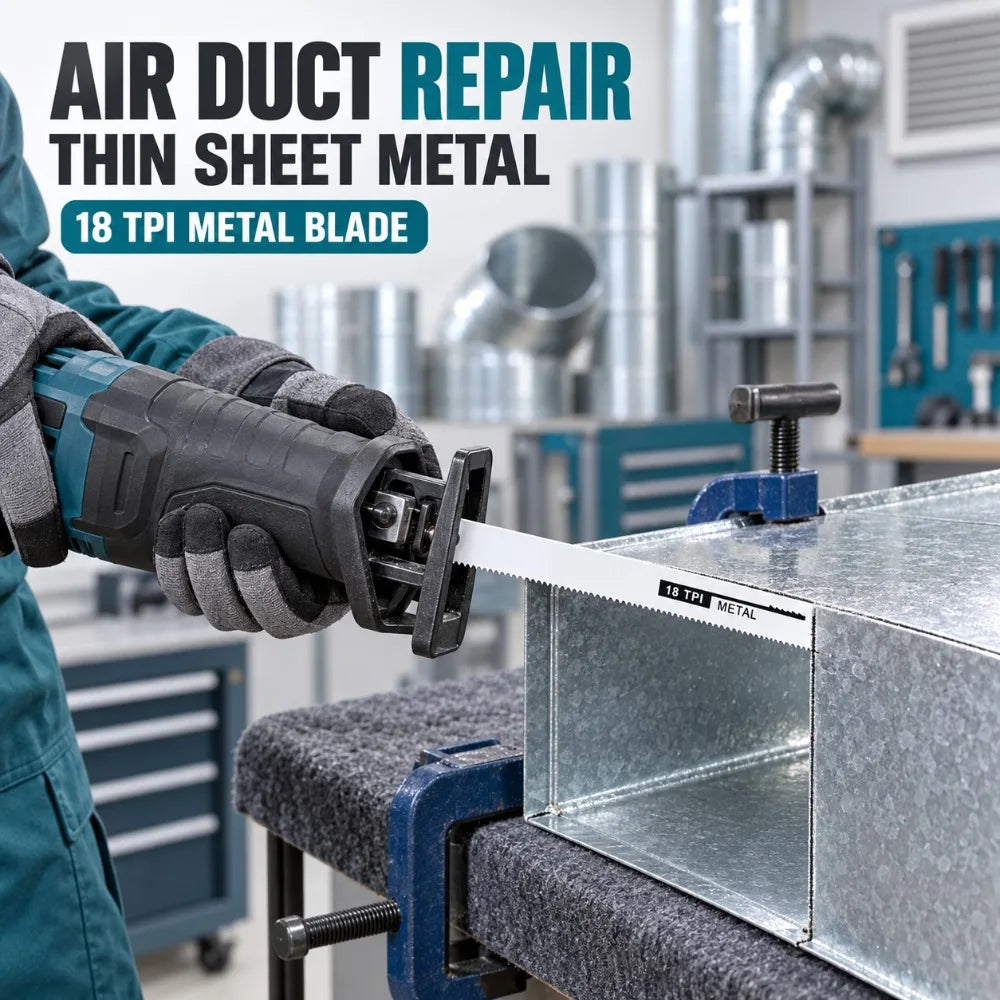 Fine Tooth Reciprocating Saw Blades – Sheet Metal & HVAC Reciprocating Saw Blades Nixie