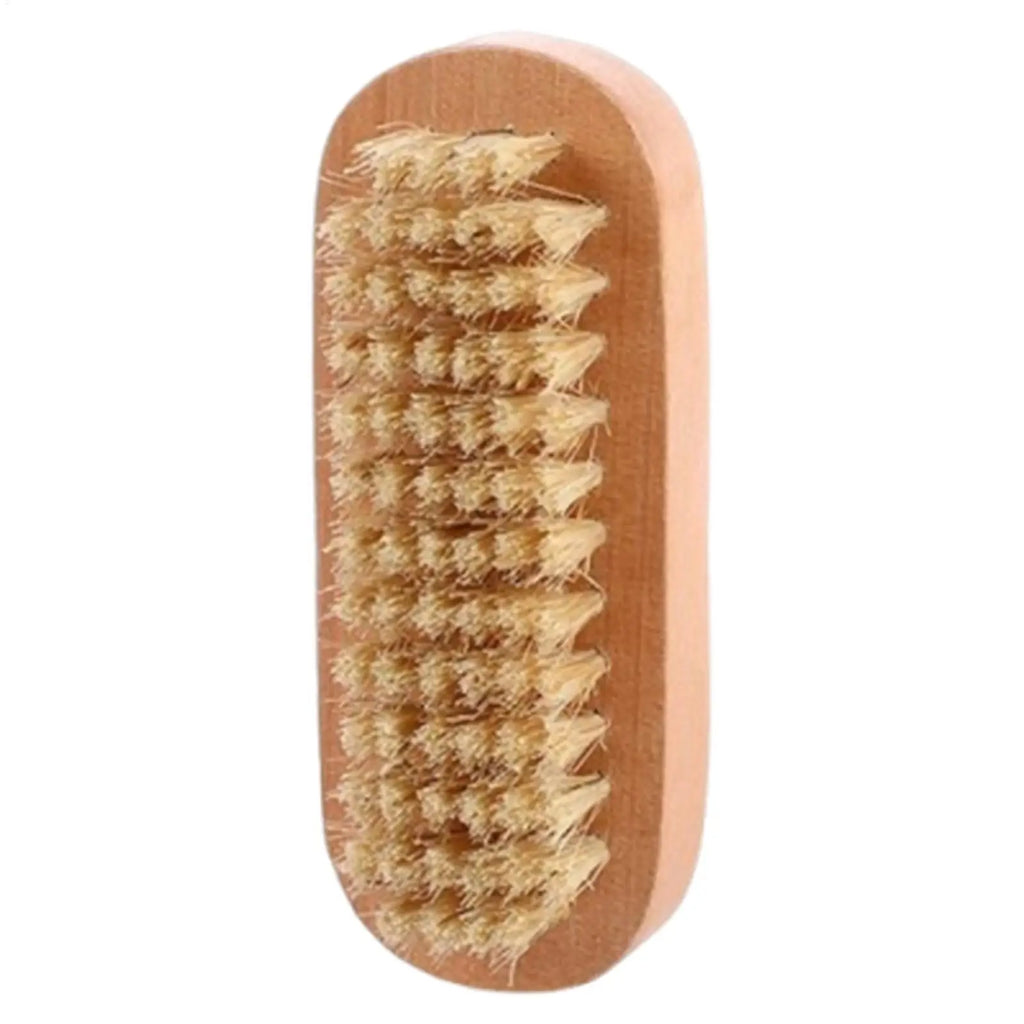Wooden Double-Sided Nail Cleaning Brush – Soft Bristles Nail Cleaning Brush Nixie