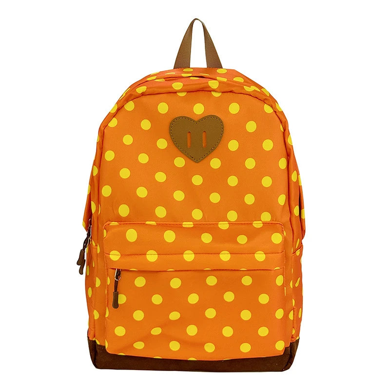Cute Polka Dot Backpack Teen Girls School Travel Rucksack Girls School Backpack Nixie