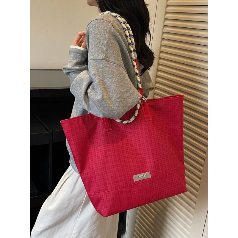 Nixie Waterproof Nylon Tote Bag – Large Shoulder Handbag Waterproof Tote Bag Nixie