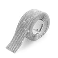 Self-Adhesive Rhinestone Trim Tape – 1 Yard Crystal Ribbon Rhinestone Trim Tape Nixie 12 rows-2.5cm-