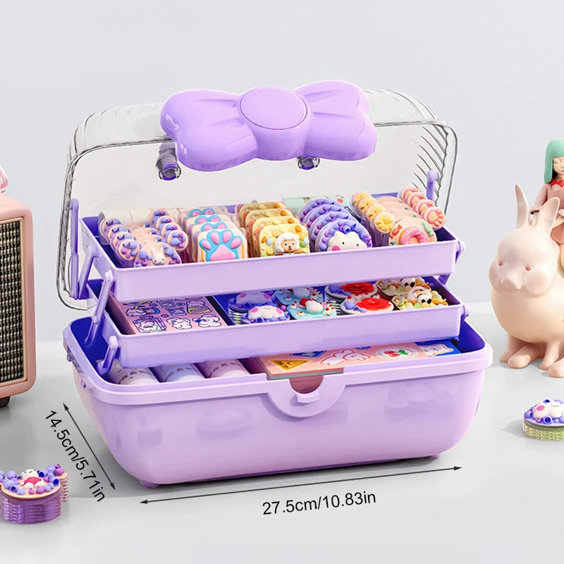 Multi-Layer Hair Accessories Organizer Box for Girls Hair Accessories Organizer Nixie