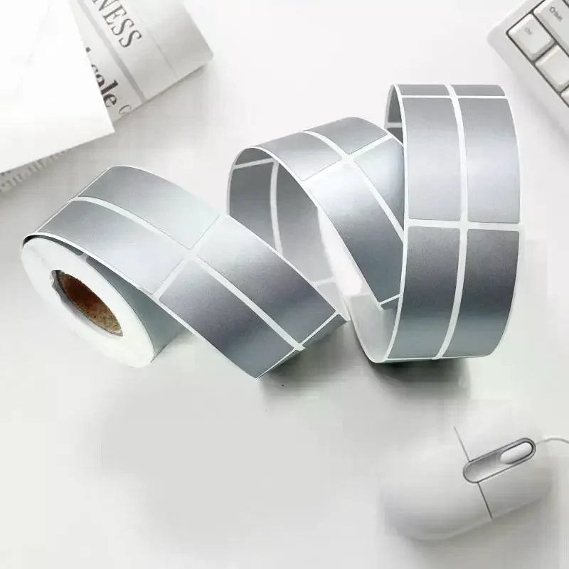 Scratch Off Sticker Labels Gold Silver Gray | 300–1000 Pcs