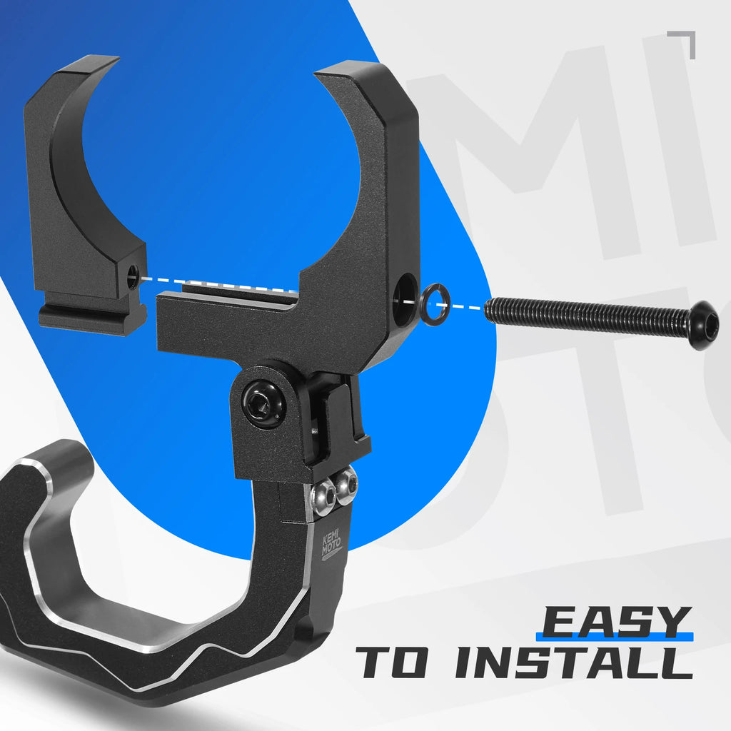 UTV Roll Cage Helmet Hook – Aluminum, Fits 1.6"–2" Roll Bars UTV Roll Bar Hook Nixie