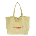 Large Capacity Korean Minimalist Shoulder Bag – Letter Print Shoulder Handbag Nixie BB-1484YELLOW