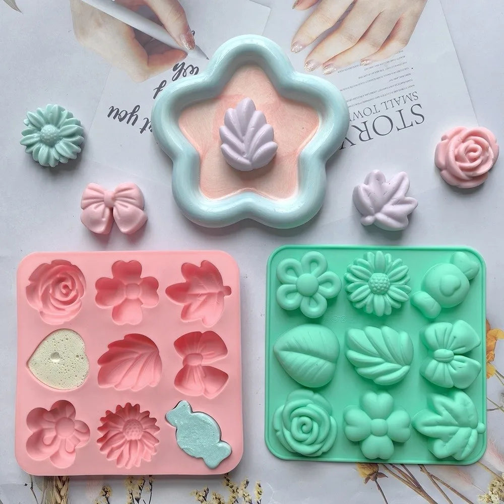 3D Silicone Cake Jelly Mold – 9 or 18 Compartments, Non-Stick
