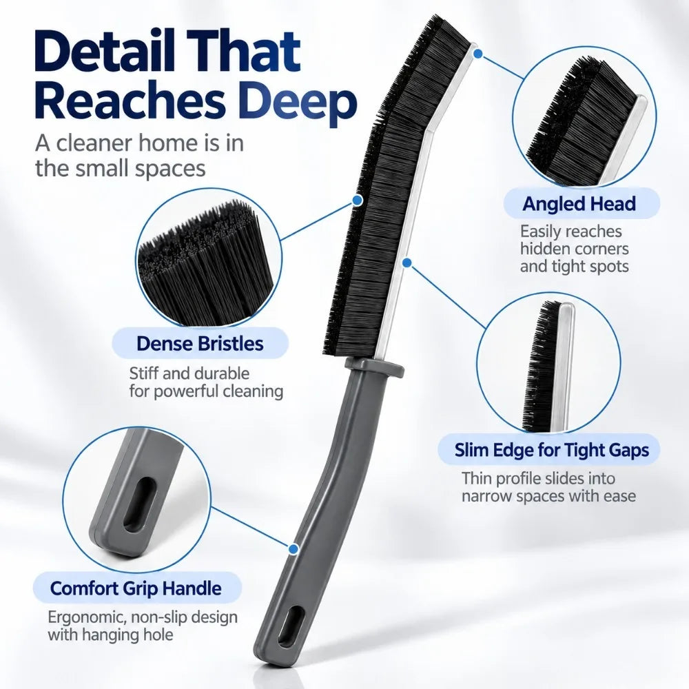 Crevice Grout Scrub Brush – Hard Bristle Tile & Gap Cleaner