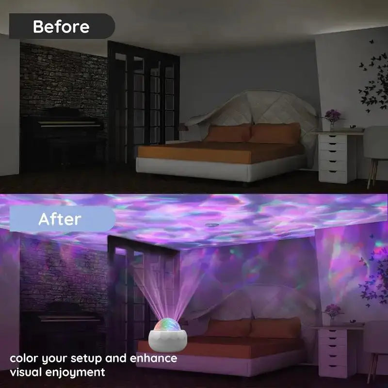 USB RGB LED Galaxy Projector – 7 Modes & Remote Control