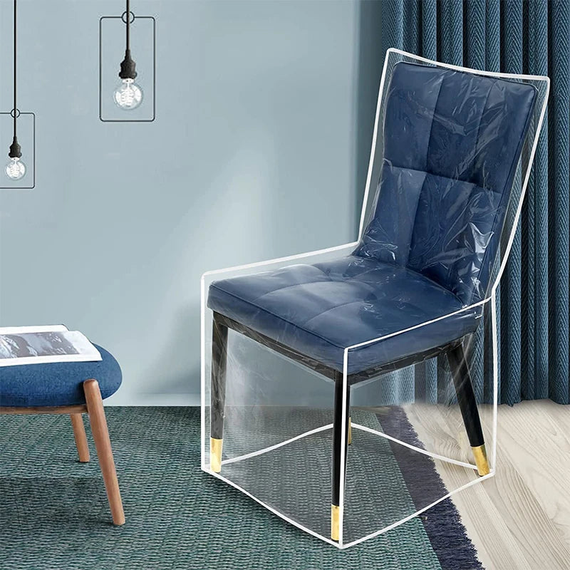 Waterproof Clear PVC Dining Chair Cover – Dustproof Seat Protector Chair Seat Cover Nixie